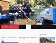 Tablet Screenshot of campingtorrent.ch